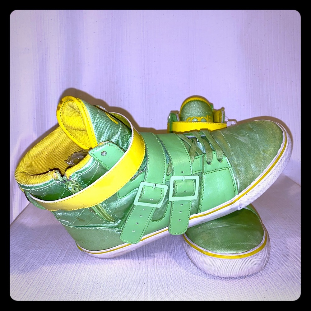 RADII | mens Straight Jacket green yellow hightop